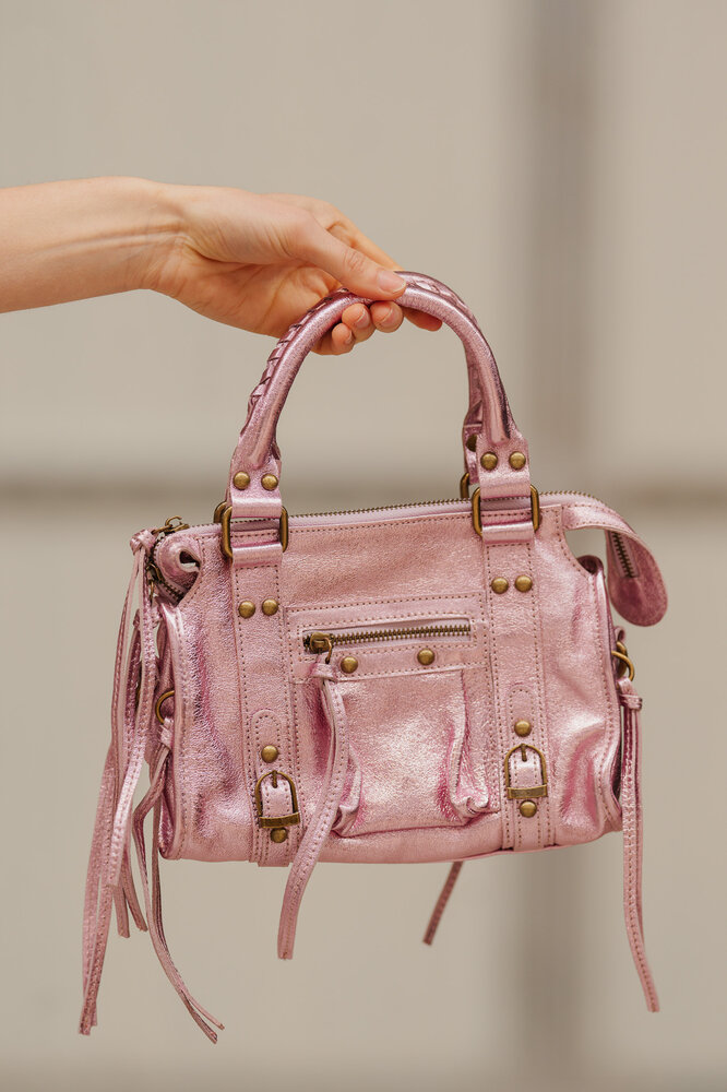 JUDYA sac rose a franges