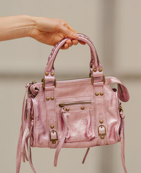 JUDYA sac rose a franges