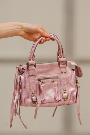 JUDYA sac rose a franges