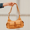 ELVORY sac cuir grainé camel