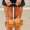 ELVORY sac cuir grainé camel