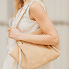RAPHIA sac cabas beige