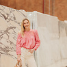 JUDYA sac or rose a franges