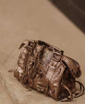 JUDYA sac bronze a franges