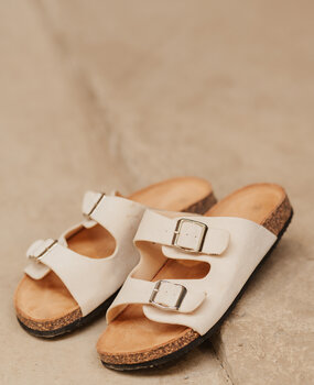 ORLINA sandales beige daim