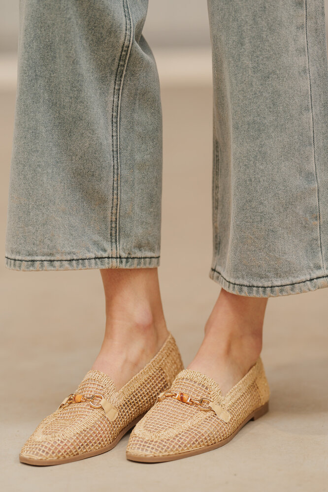 MONTI mocassins beige