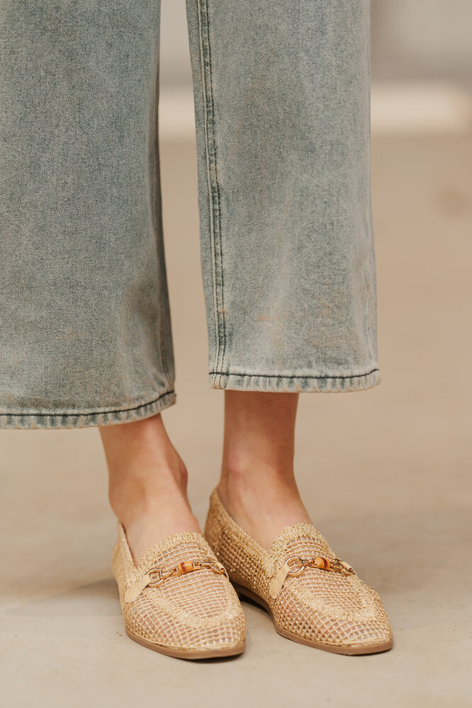 MONTI mocassins beige