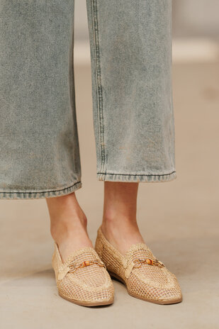 MONTI mocassins beige