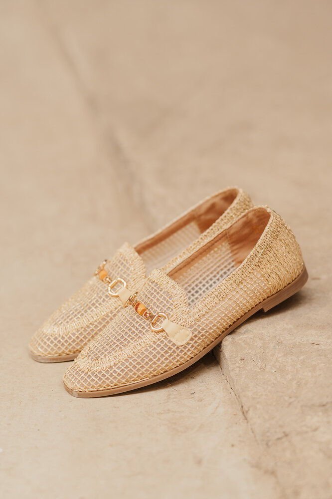 MONTI mocassins beige