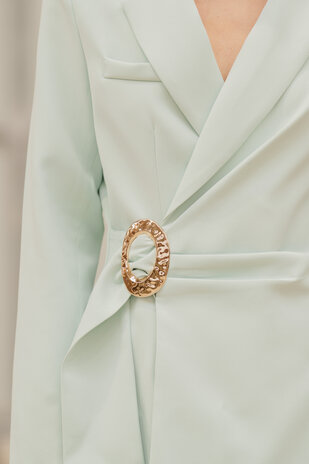 NORELYA robe blazer vert d'eau