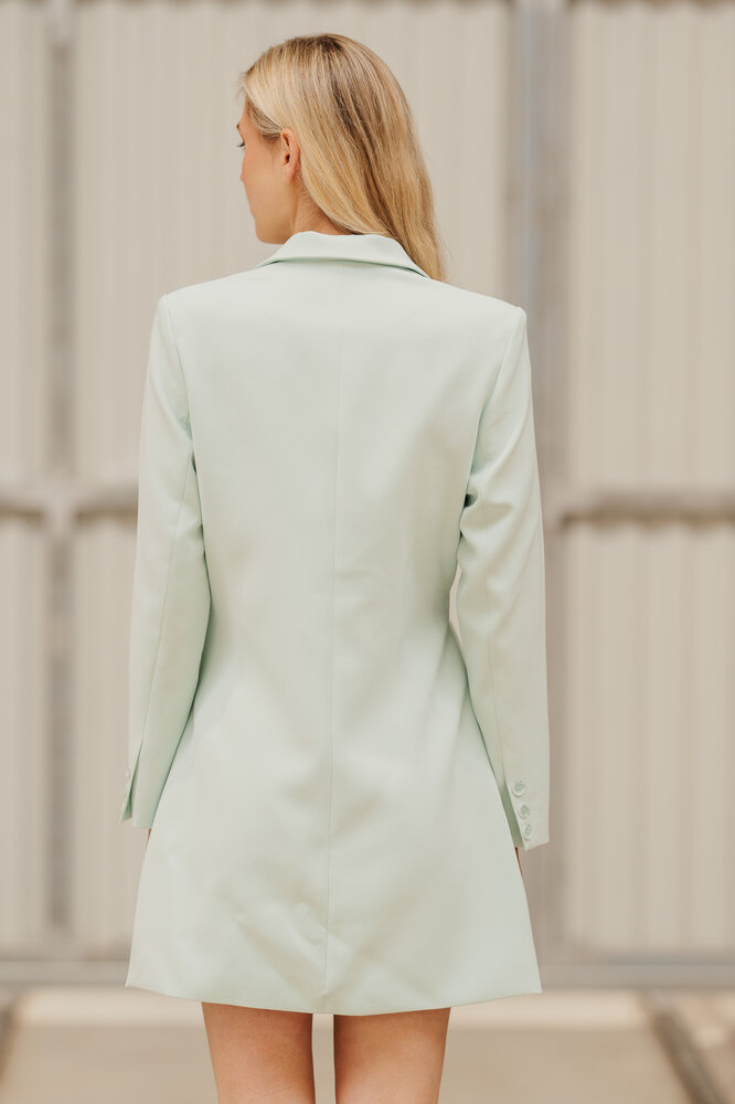 NORELYA robe blazer vert d'eau