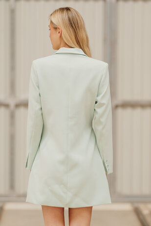 NORELYA robe blazer vert d'eau