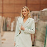 NORELYA robe blazer vert d'eau