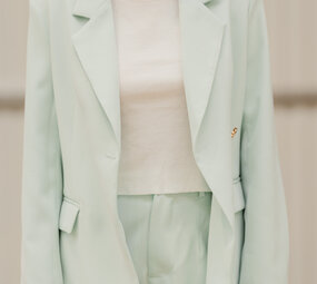 AUREVIA blazer vert d'eau