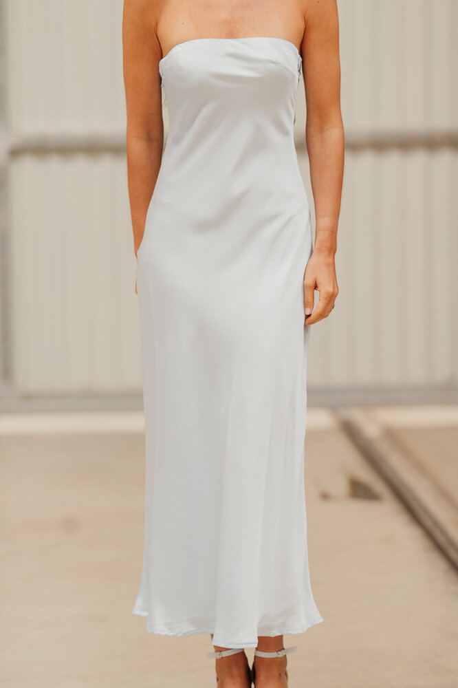 CALORIA longue robe bleu