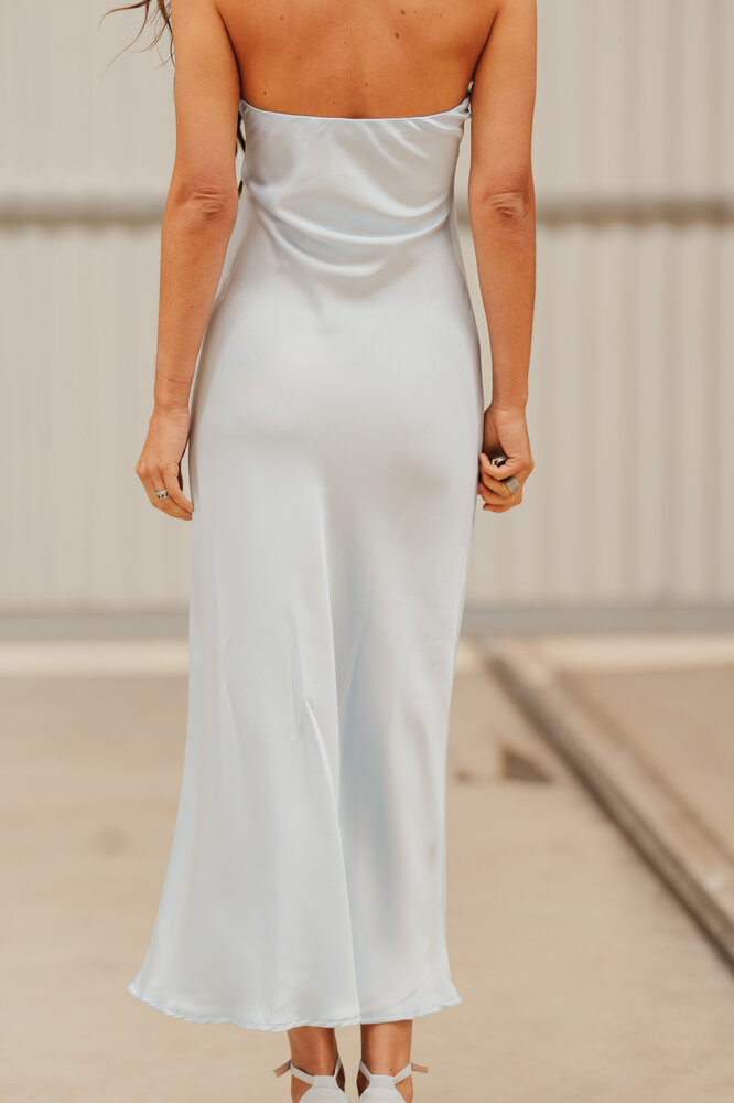 CALORIA longue robe bleu