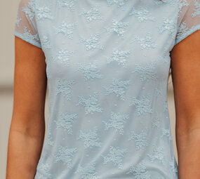 LYNORIA blouse dentelle bleu