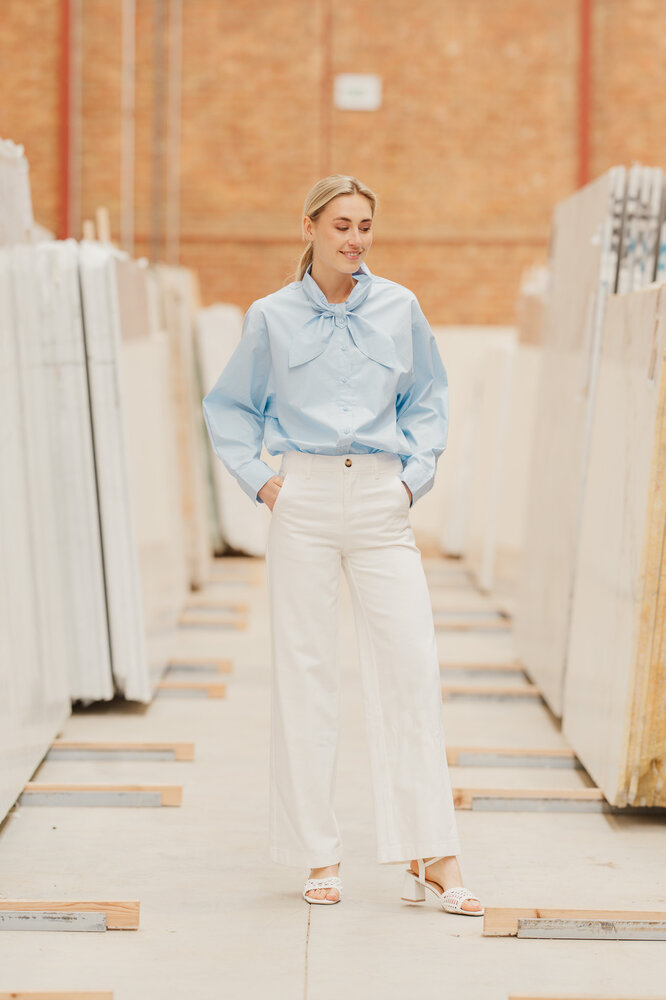 AVERYNA chemise bleu ciel