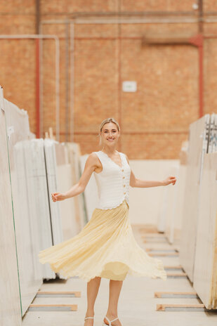 VELARYN blouse blanc en crochet