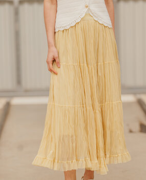 ISEA longue jupe jaune