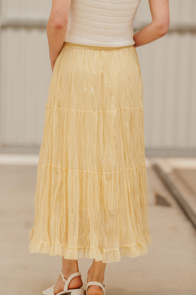 ISEA longue jupe jaune