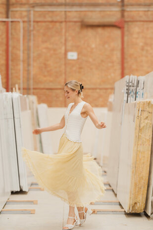 ISEA longue jupe jaune