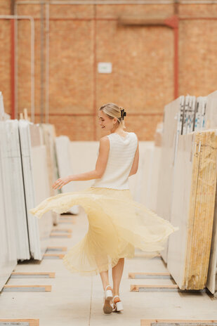 ISEA longue jupe jaune