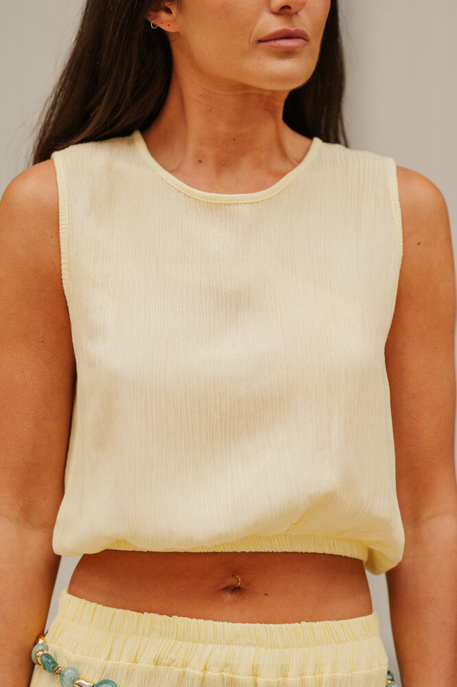 SHAUNA top jaune