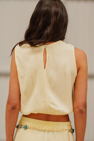 SHAUNA top jaune
