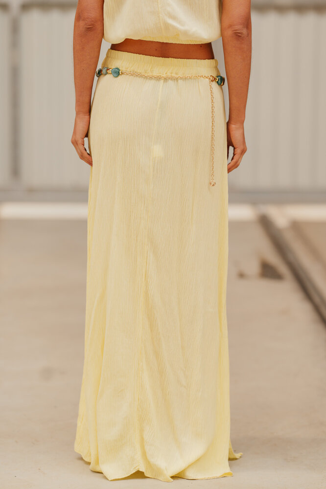 SHAUNA longue jupe jaune