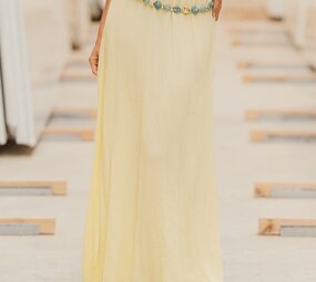 SHAUNA longue jupe jaune