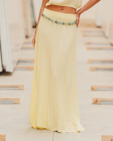 SHAUNA longue jupe jaune