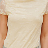 LYNORIA blouse dentelle jaune