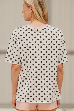 KYVERRA t-shirt blanc à pois