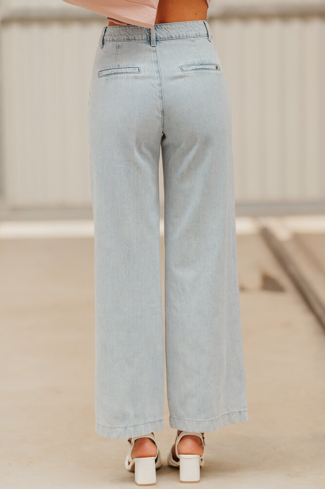 ELEONORE jean bleu ciel