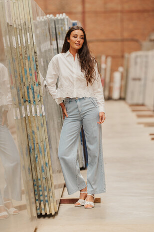 ELEONORE jean bleu ciel