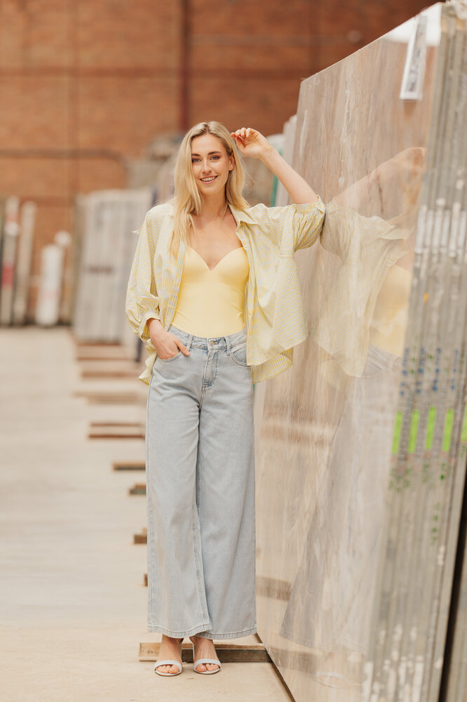 VALORYNA chemise jaune