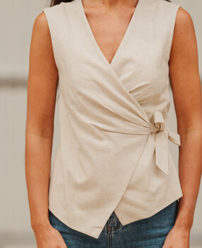 CALVIERE blouse beige
