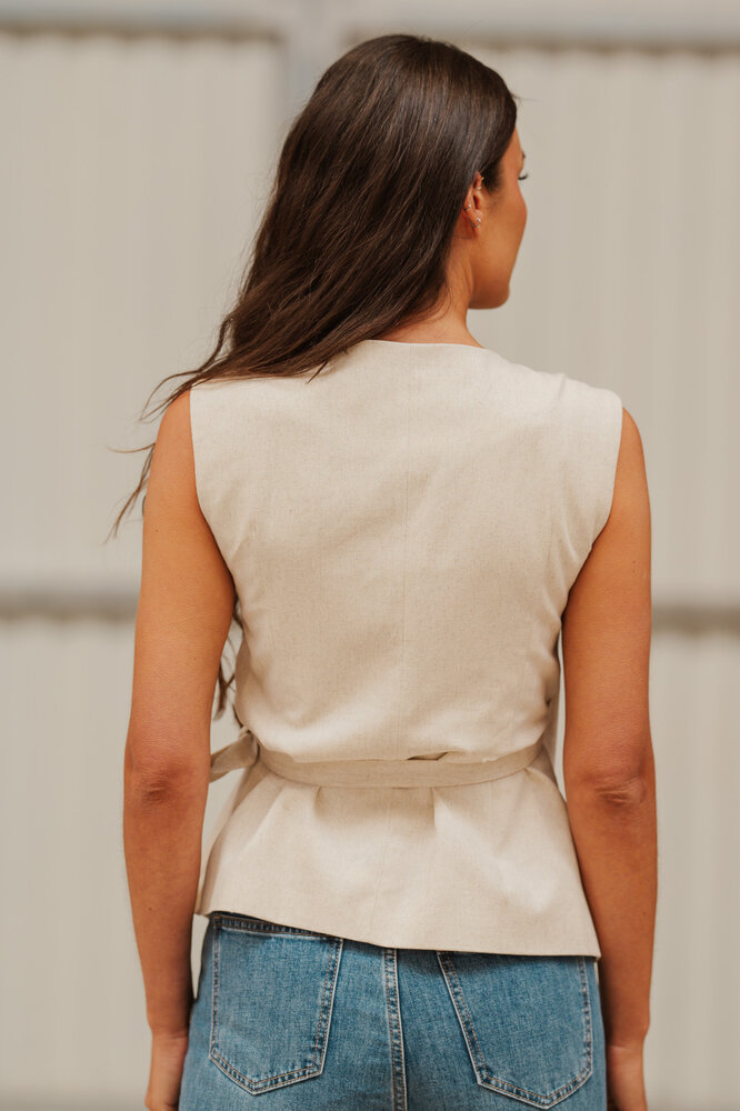 CALVIERE blouse beige