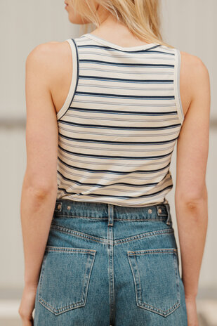 ALZORYA top blanc/marine