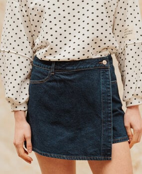 JADENE jupe short denim brut