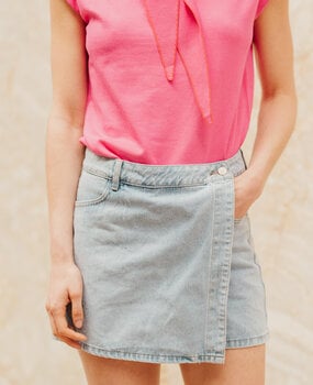 JADENE jupe short bleu ciel