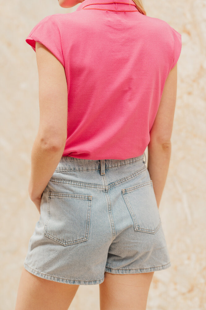 JADENE jupe short bleu ciel