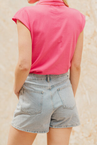 JADENE jupe short bleu ciel