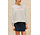 NYRA pull blanc à pois