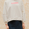 NYRA pull blanc à pois