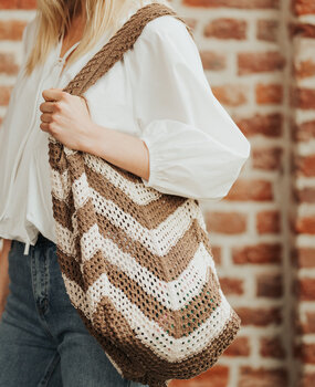 NORLYA sac en crochet chocolat NORLYA sac en crochet chocolat
