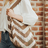 NORLYA sac en crochet chocolat NORLYA sac en crochet chocolat