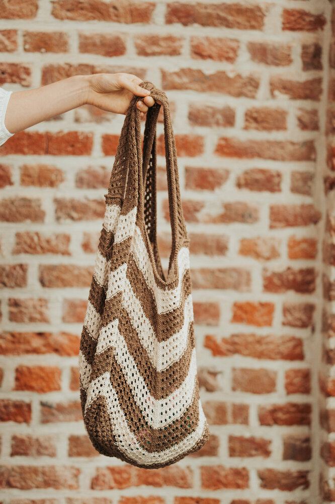 NORLYA sac en crochet chocolat NORLYA sac en crochet chocolat