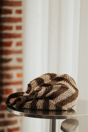 NORLYA sac en crochet chocolat NORLYA sac en crochet chocolat